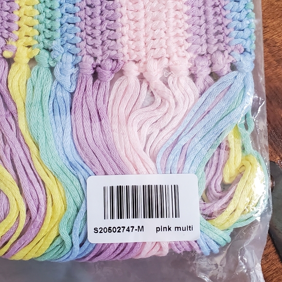 🌈 Rainbow Fringe Crocheted Bikini Top 🌈 - Picture 7 of 12